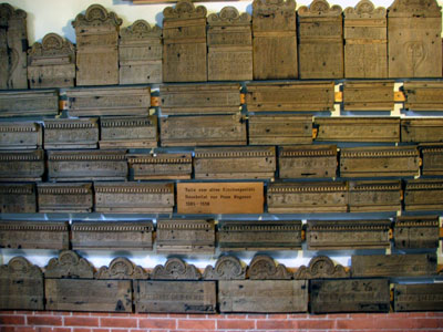 Church pews in Warnemunde