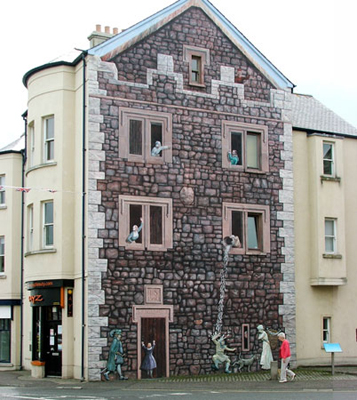 Carrickfergus trompe l'oeil