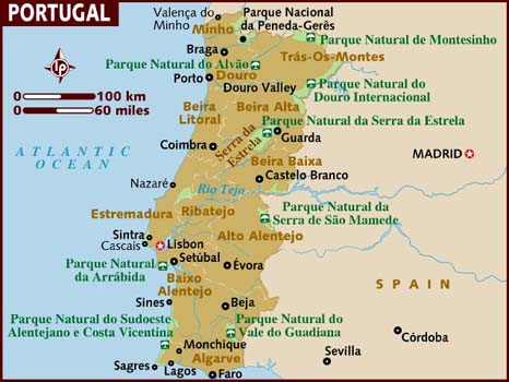 Map of Portugal