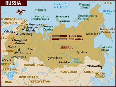 Map of Russia