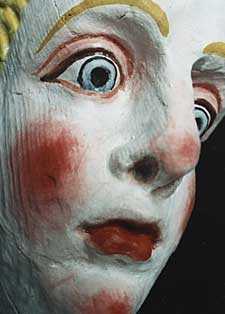 Copy of a mermaid from the Vasa, painted according to the latest research!